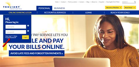 truliant online banking login help